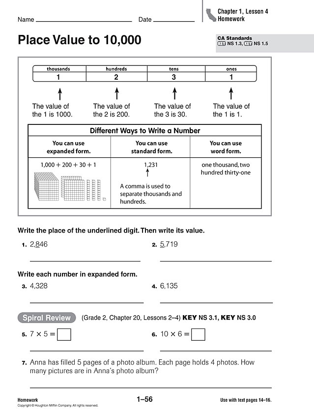 3rd grade homework help and practice homework assignments