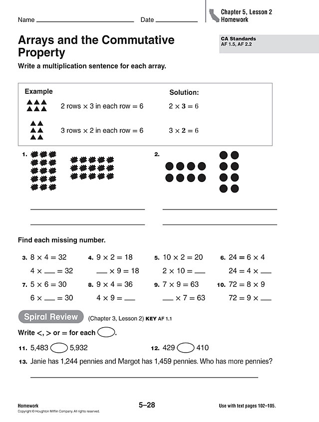 help with 3rd grade math homework