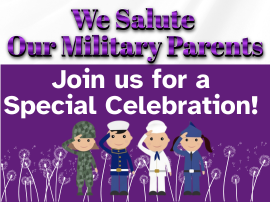  image of purple background with military cartoon characters