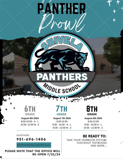 Panther Prowl Info 
