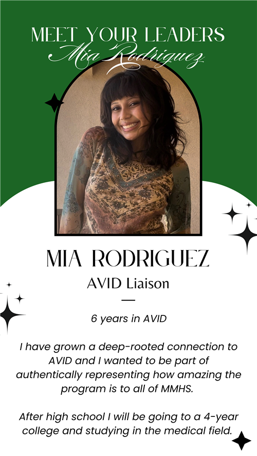 AVID Liaison - Mia Rodriguez