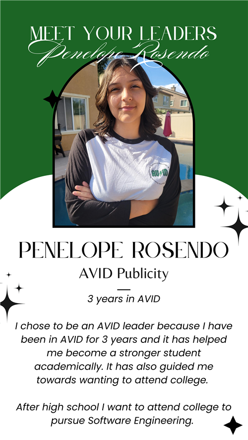 AVID Publicity - Penelope Rosendo