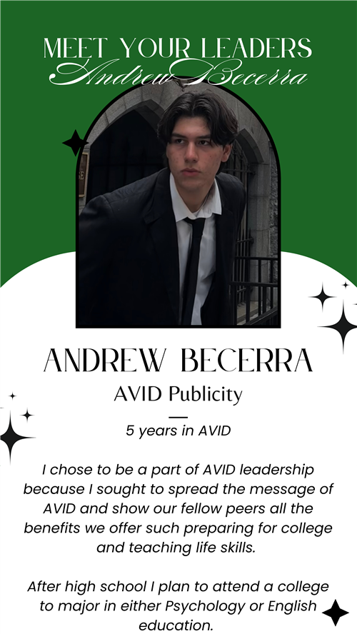 AVID Publicity - Andrew Becerra