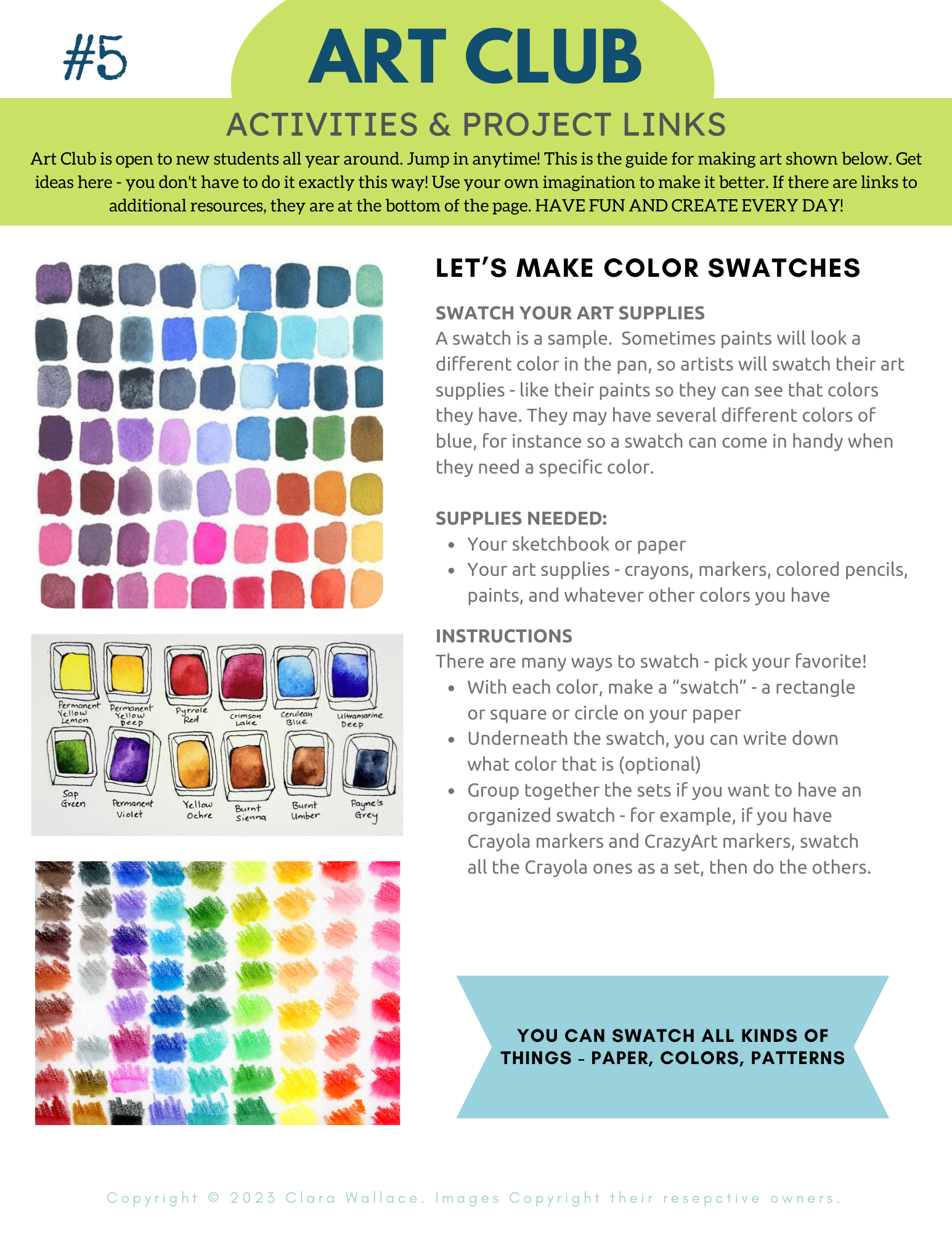 Art club color swatch