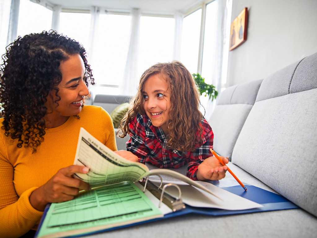 picture of parent teaching